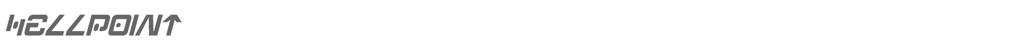 Sample characters Hellpoint Font